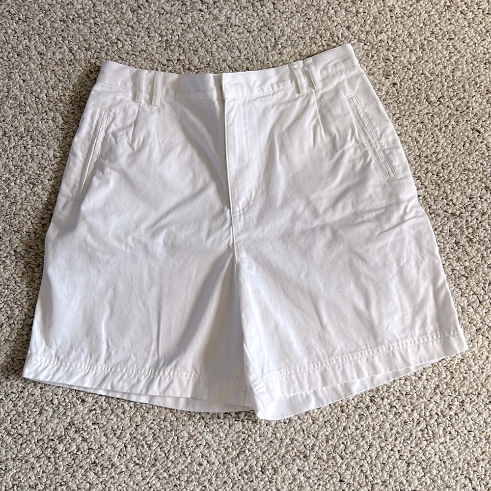 New Rafaella 100% Cotton True White Shorts Size 10